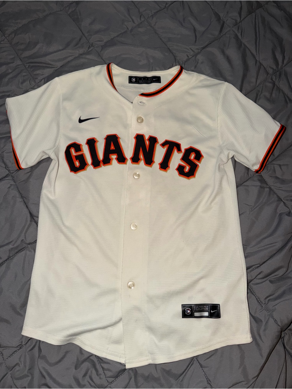 Nike San Francisco Giants White Replica Baseball Jersey